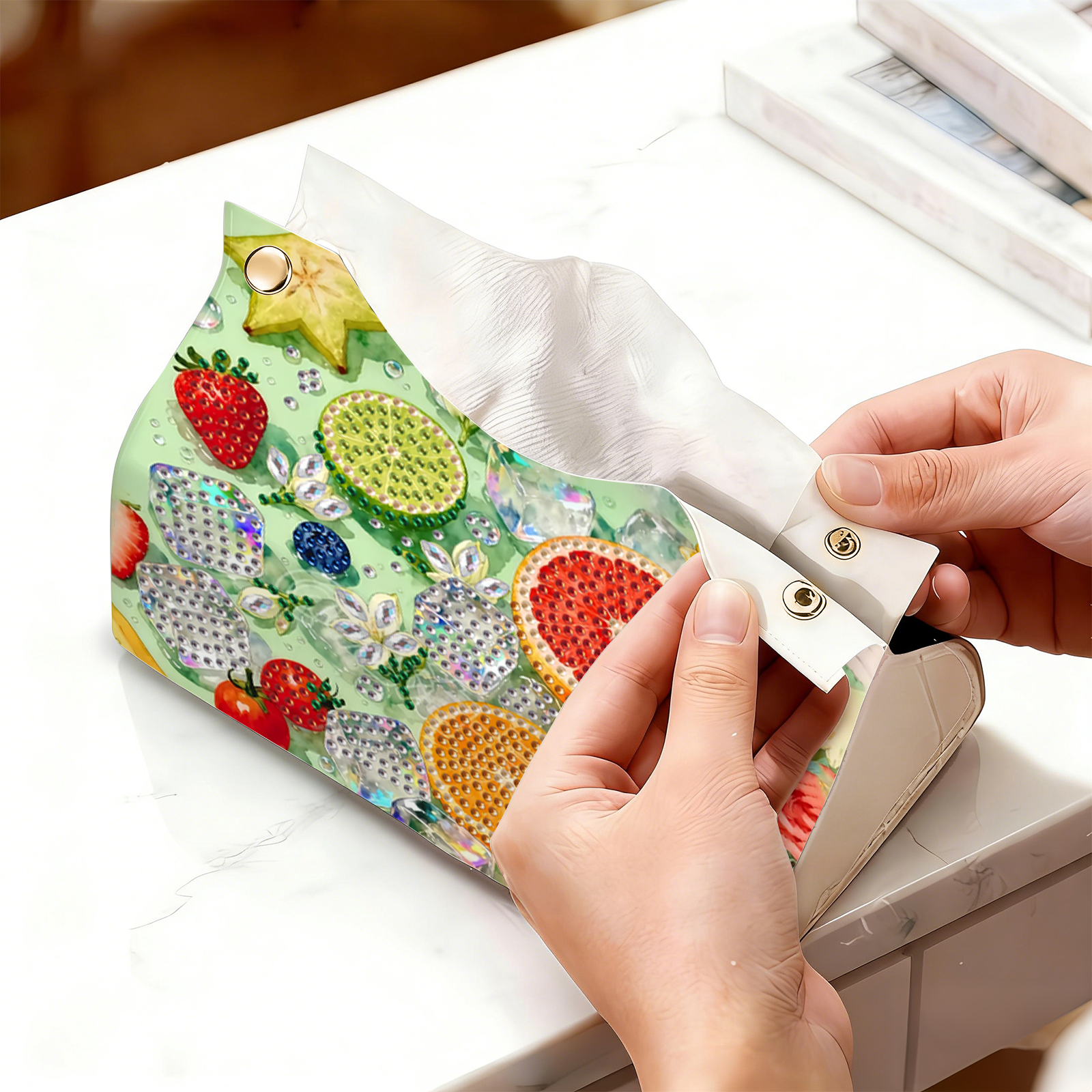 1-Piece set of Diamond Paintin - Pattern Tissue Paper ulasan dan harga