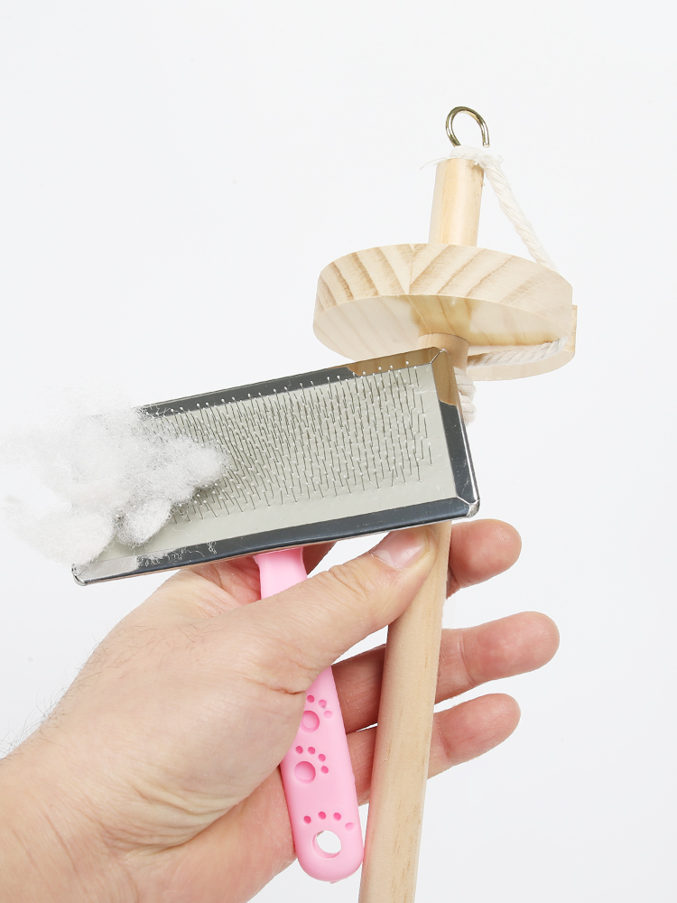 Wooden Spinning Mallet DIY Yar - Textile For Sewing ulasan dan harga
