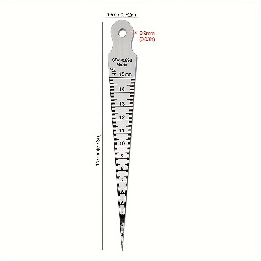 1-15mm Stainless Steel Taper G - Seam Gauge Metal ulasan dan harga