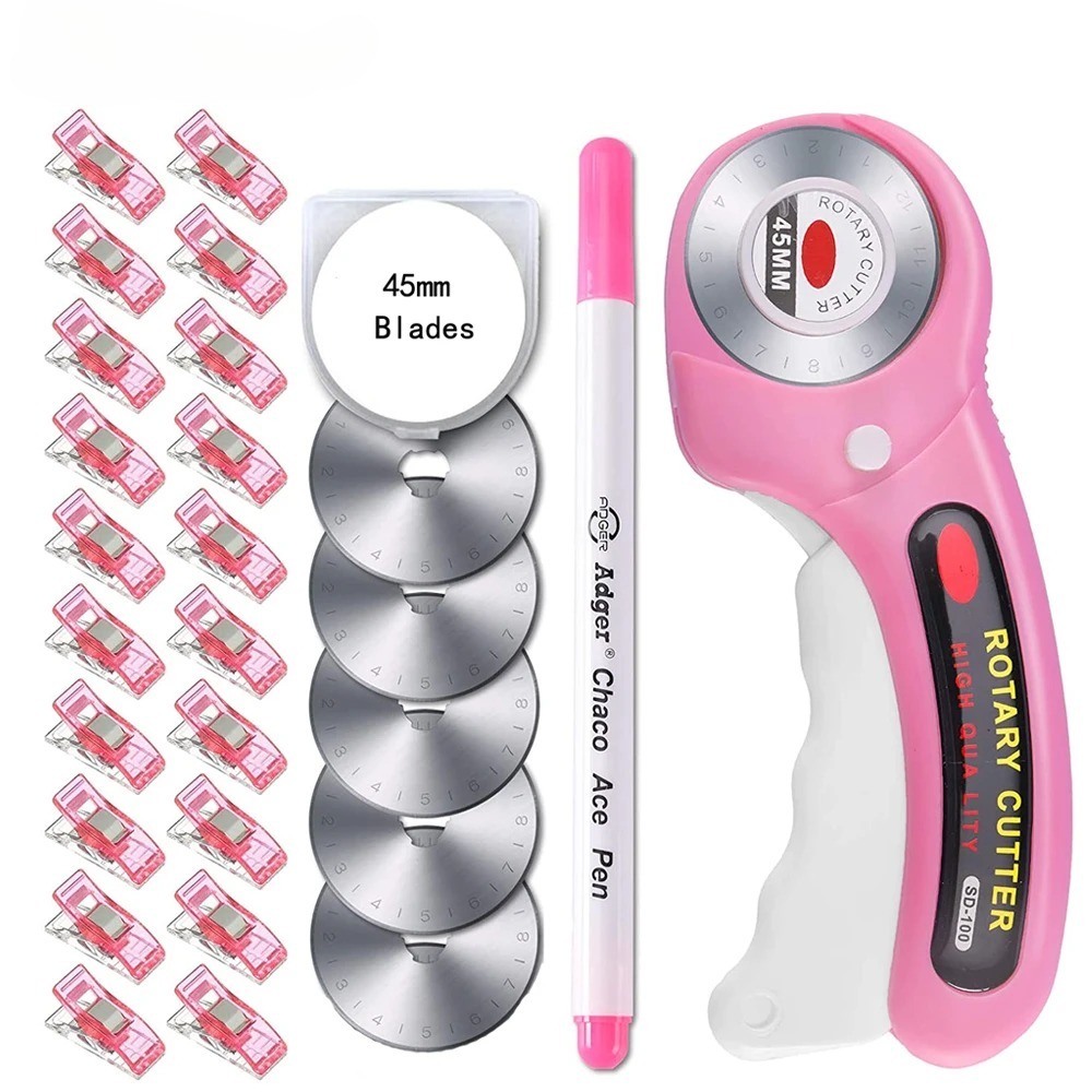 5mm Rotary Cutter with 5pcs Re - Rotary Cutter Fabric ulasan dan harga