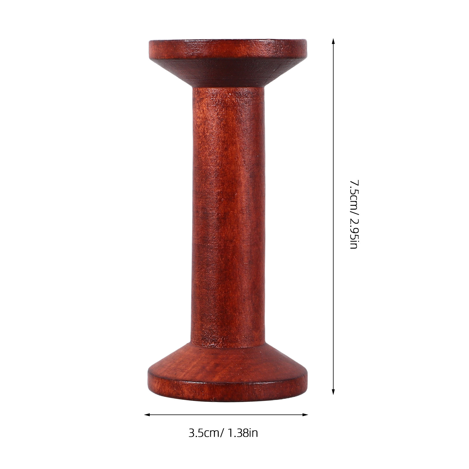 6Pcs Retro Wooden Spool Organi - Sewing Kit ulasan dan harga