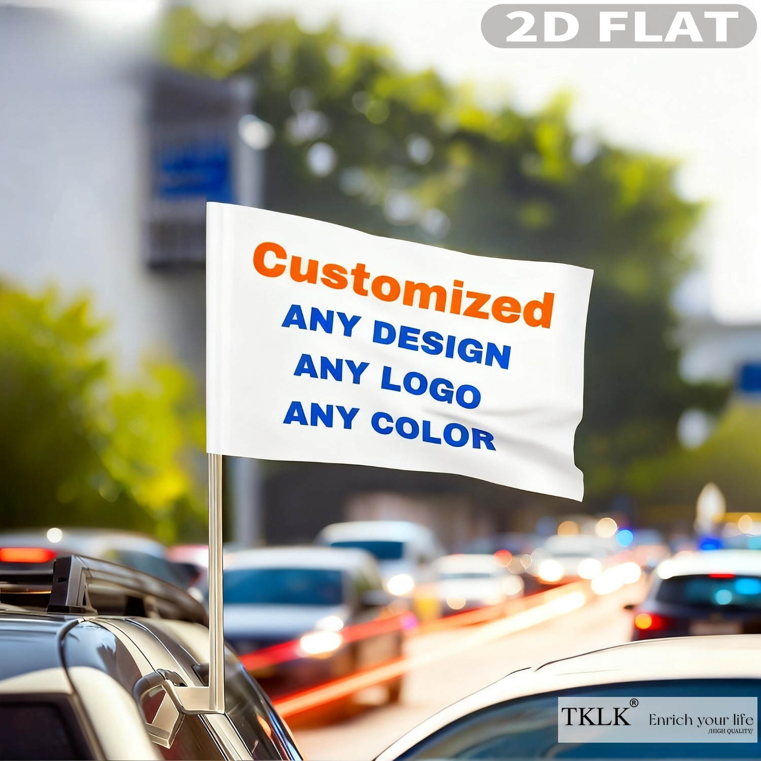 1pc / 5pcs Customize Car Flag  - Sewing Custom ulasan dan harga