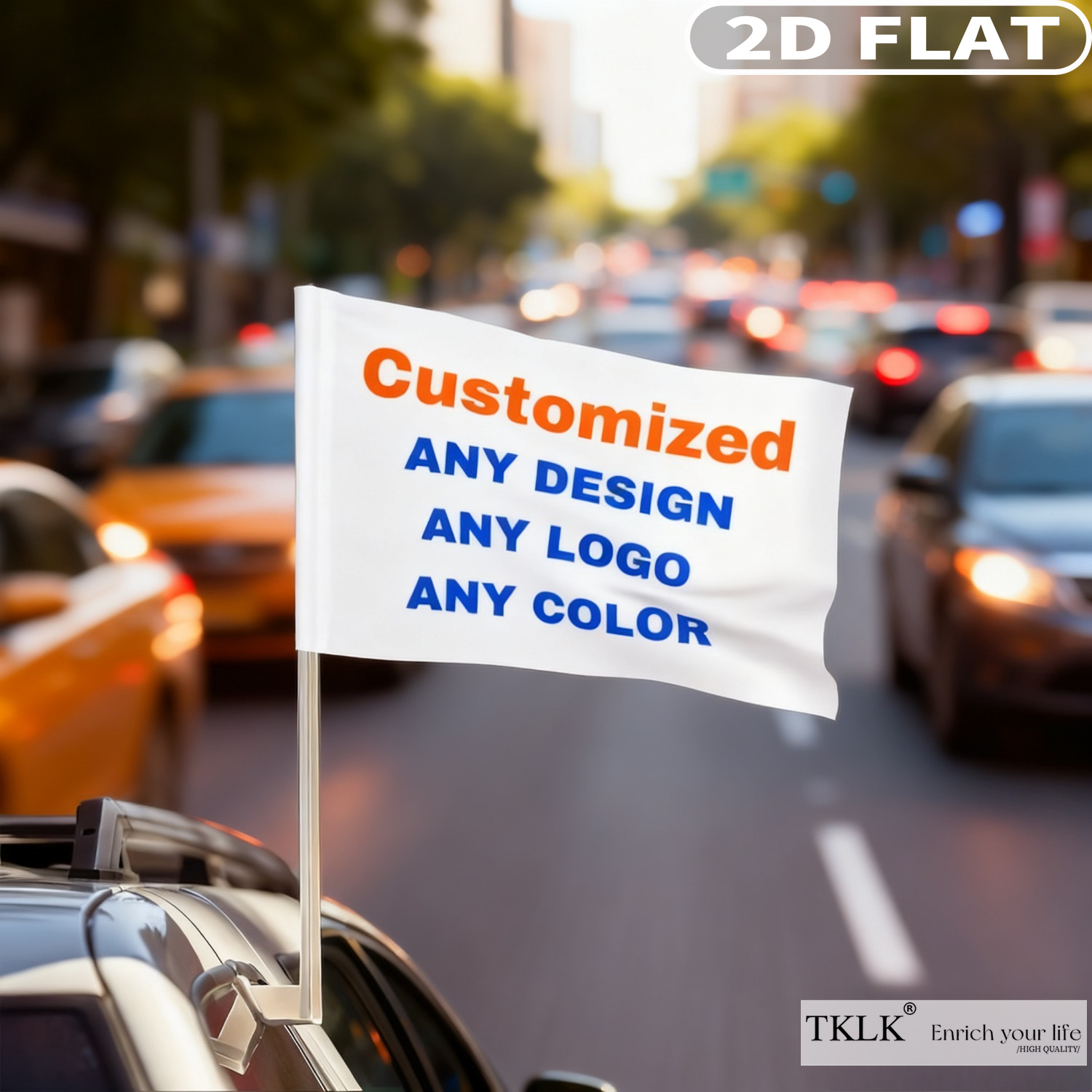 1pc / 5pcs Customize Car Flag  - Sewing Custom ulasan dan harga
