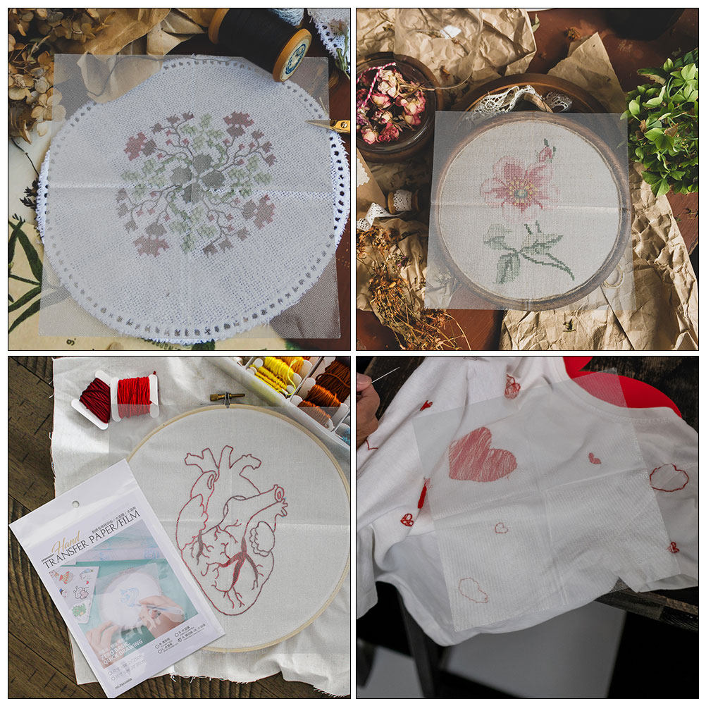 8Pcs Water Soluble Embroidery  - Sewing Kit ulasan dan harga