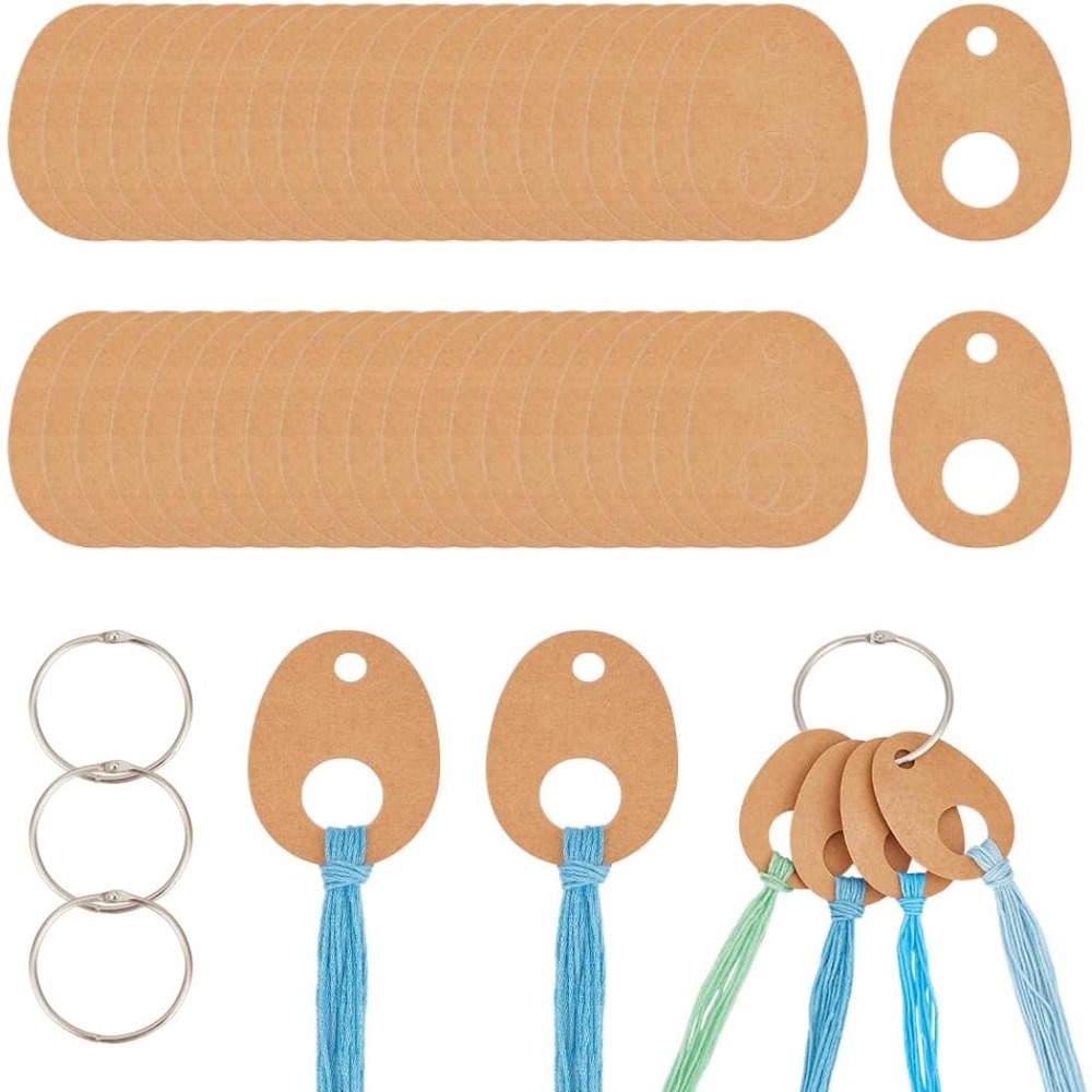 100Pcs Teardrop Floss Thread D - Embroidery Floss Thread ulasan dan harga