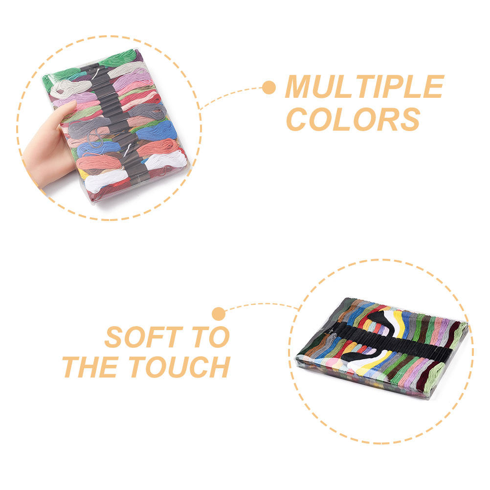 50 Bundles Cross Stitch Floss  - Embroidery Floss Thread ulasan dan harga