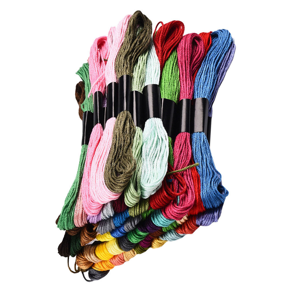 50 Bundles Cross Stitch Floss  - Embroidery Floss Thread ulasan dan harga