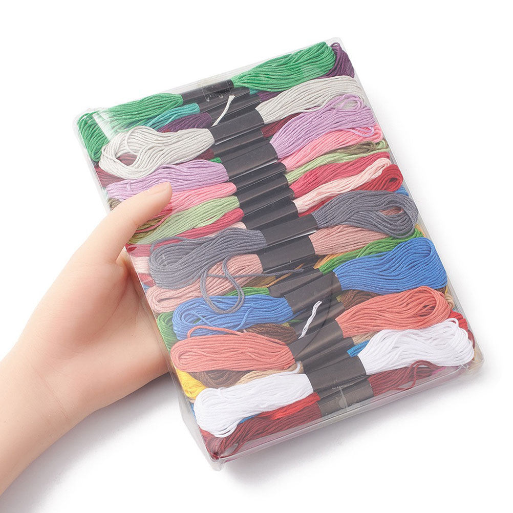 50 Bundles Cross Stitch Floss  - Embroidery Floss Thread ulasan dan harga