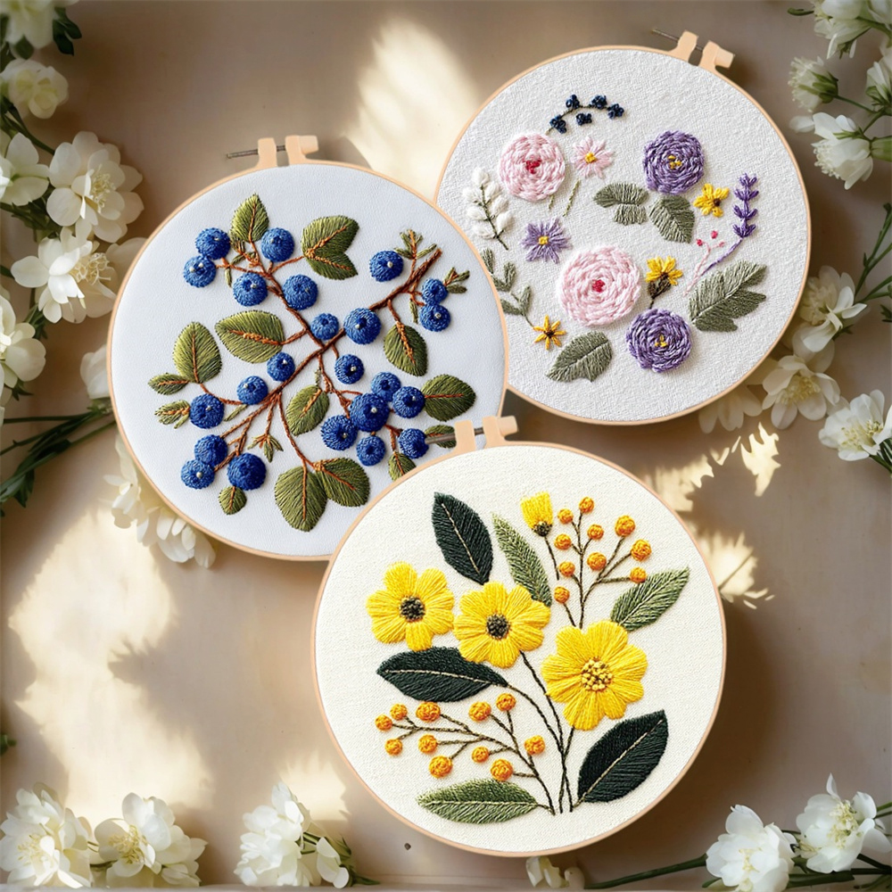 MomoArt DIY Embroidery Kit Flo - Textile Sewing Patterns ulasan dan harga