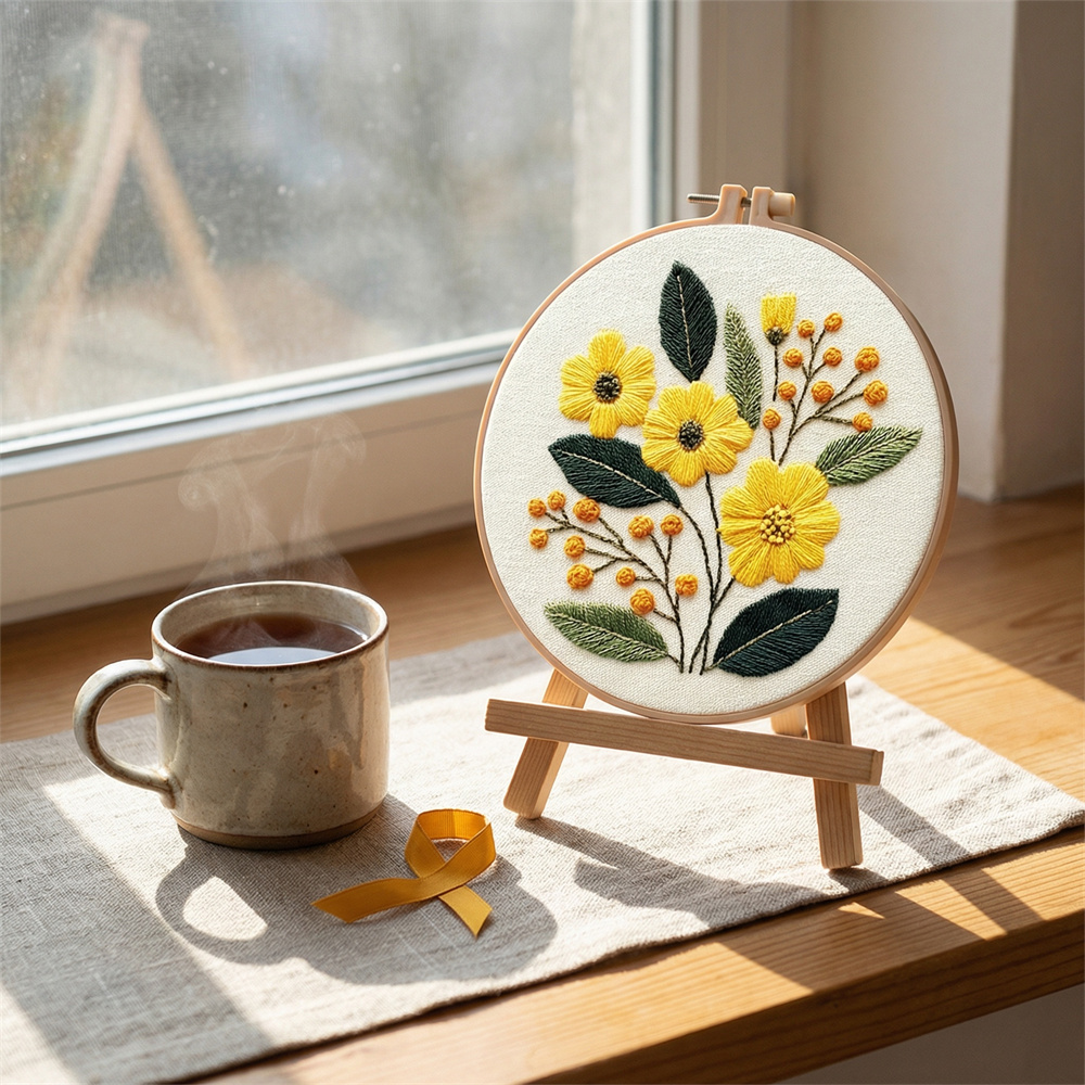 MomoArt DIY Embroidery Kit Flo - Textile Sewing Patterns ulasan dan harga
