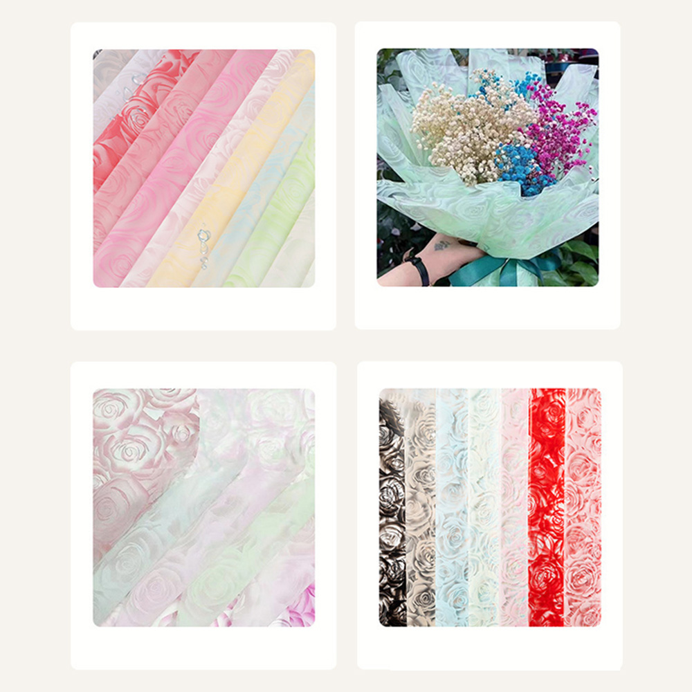 20pcs Flower Wrapping Paper Go - Pattern Tissue Paper ulasan dan harga