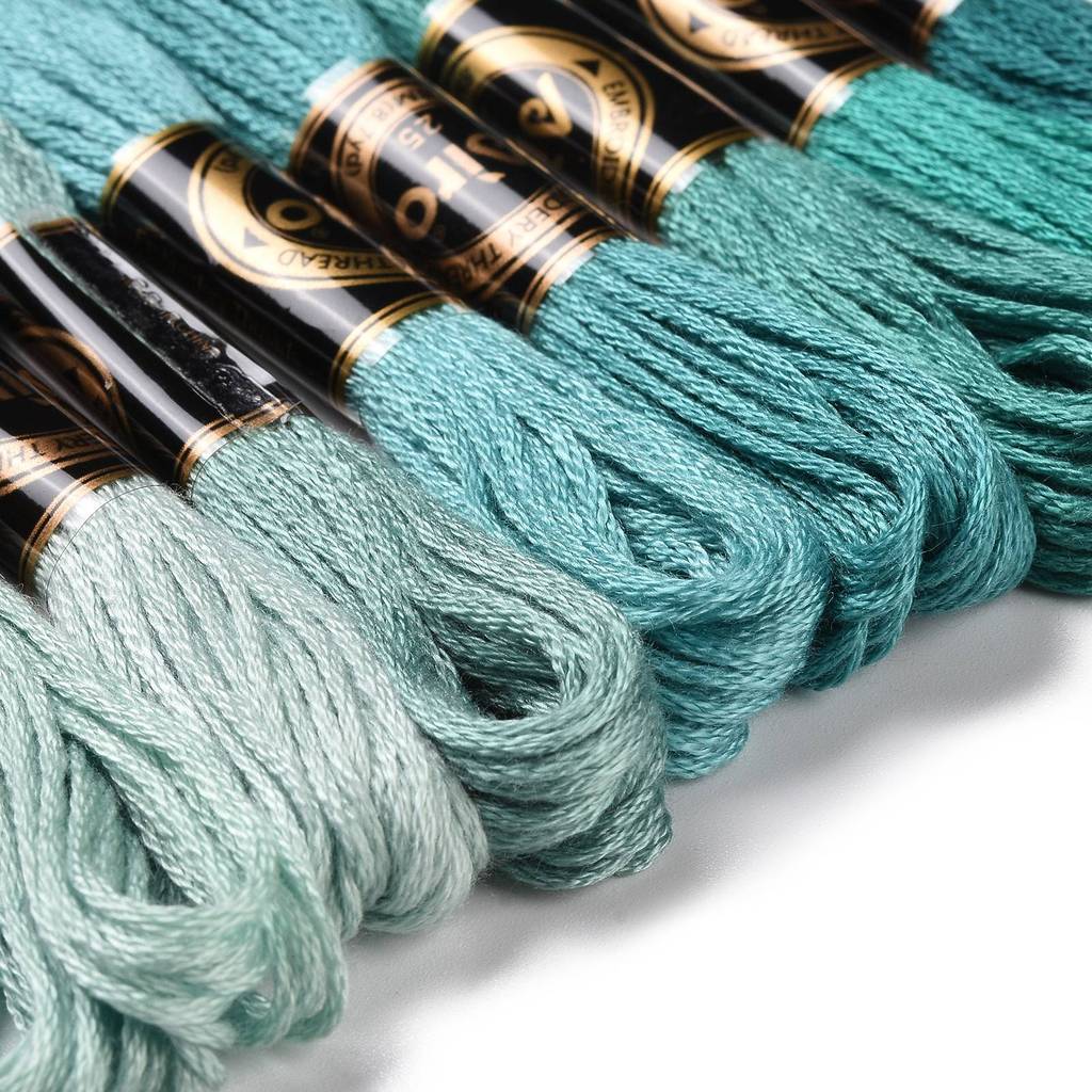1Set 8 Skeins 0.5mm 6-Ply Poly - Embroidery Floss Thread ulasan dan harga