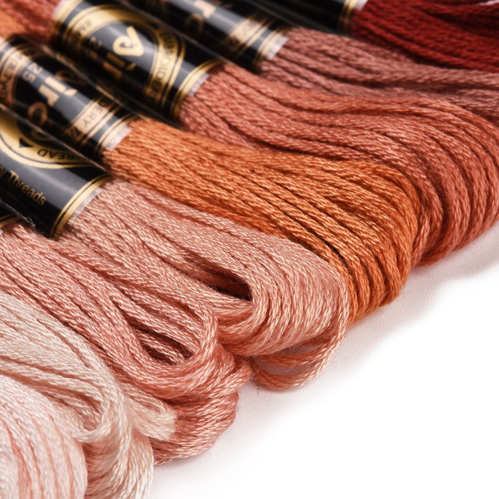 1Set 8 Skeins 0.5mm 6-Ply Poly - Embroidery Floss Thread ulasan dan harga